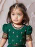 Girl's' Green Lehenga Choli